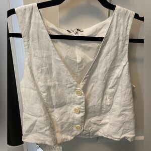 Madewell 100% linen vest